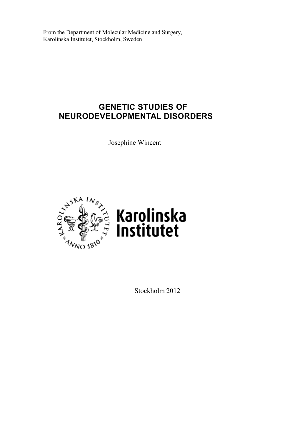 Thesis Had an Intellectual Developmental Disorder