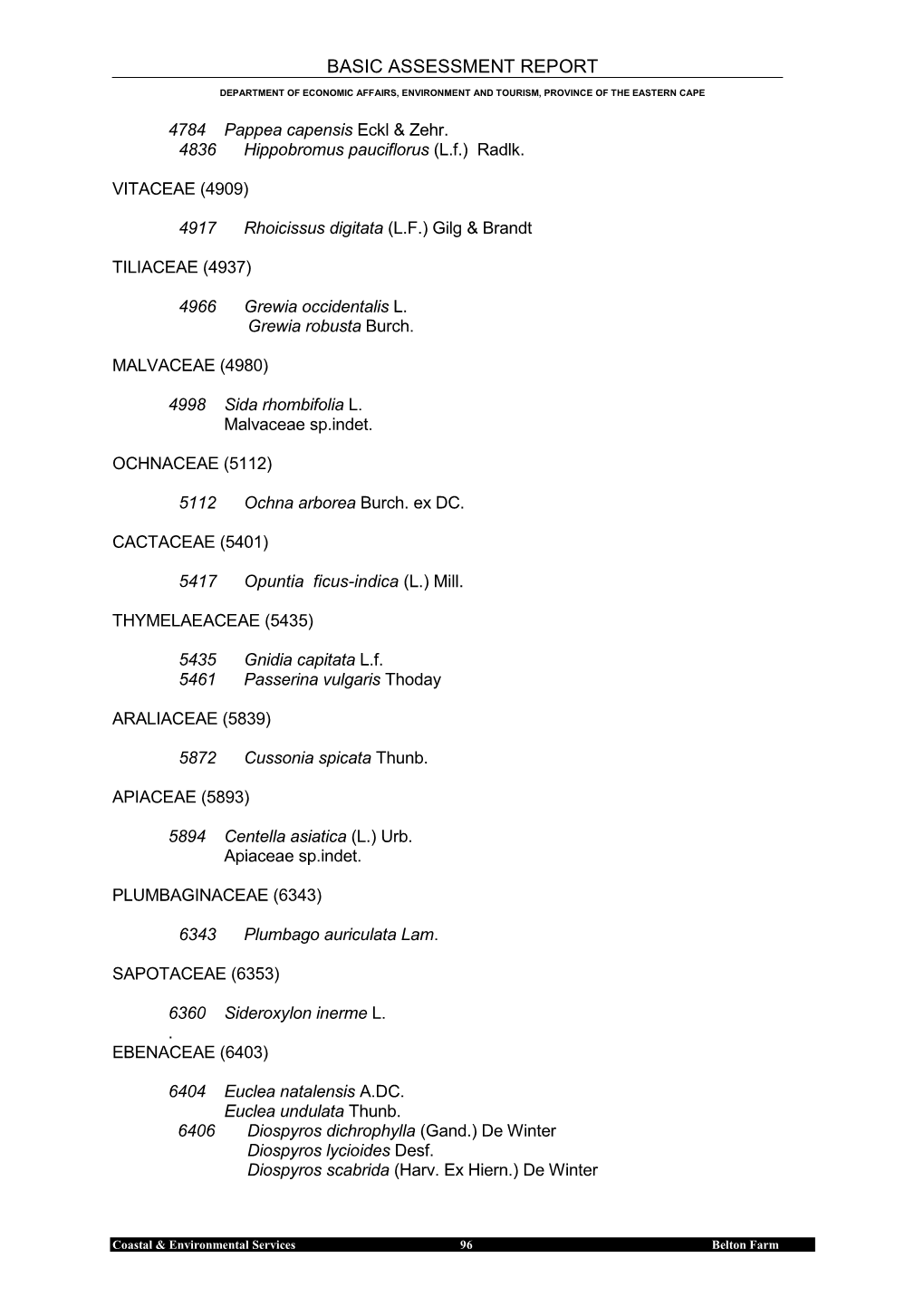 Basic Assessment Report