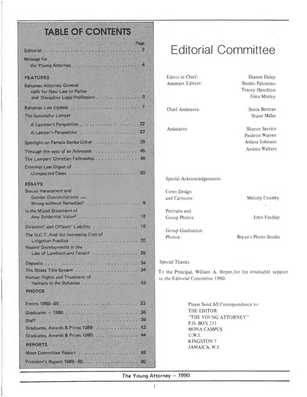 Editorial Committee