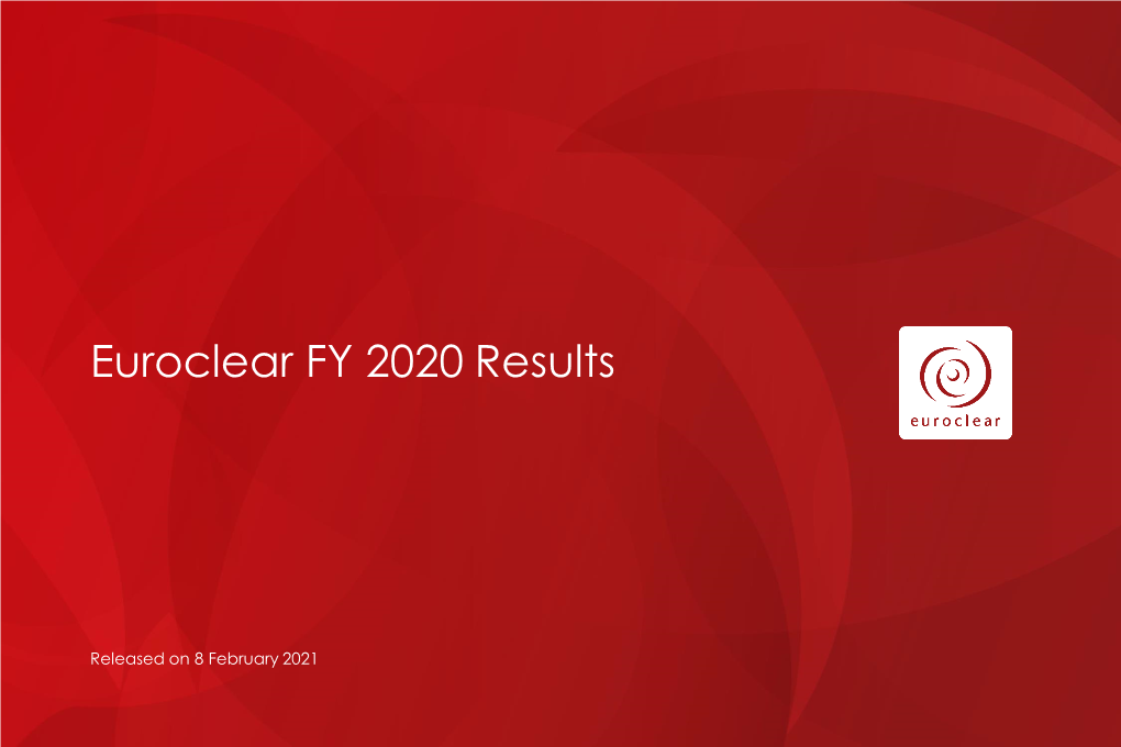 Euroclear Full Year 2020 Results