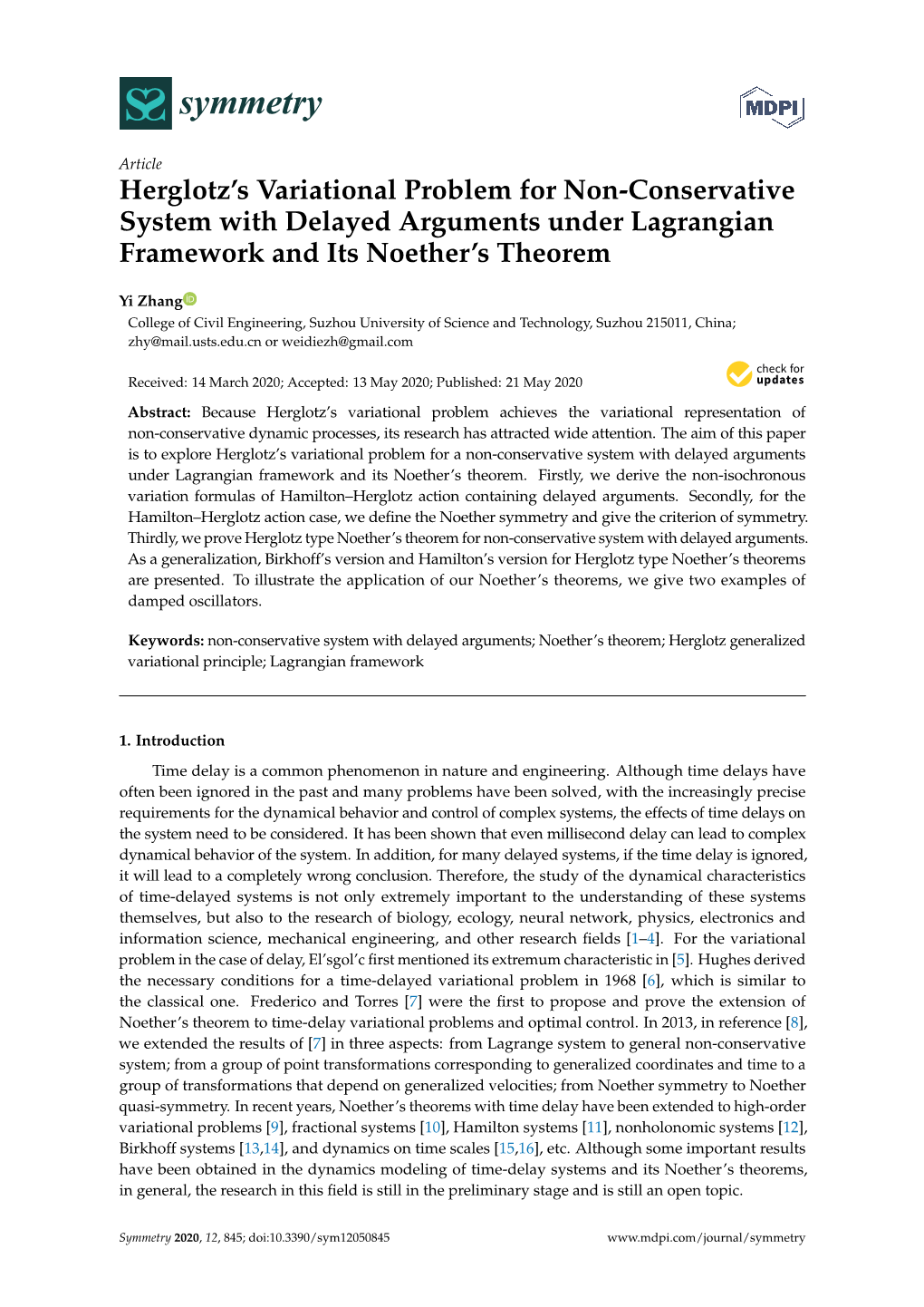 Herglotz's Variational Problem for Non-Conservative System With