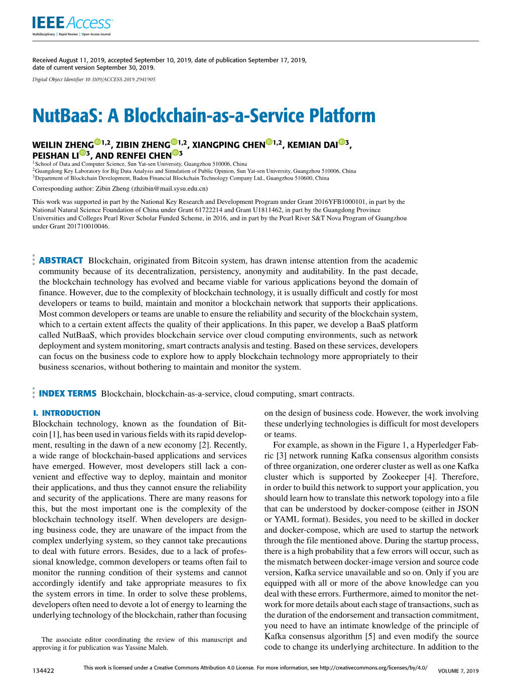 Nutbaas: a Blockchain-As-A-Service Platform