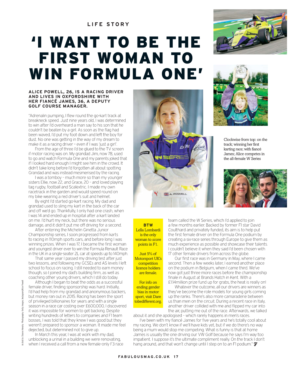 'I Want to Be the First Woman to Win Formula One'