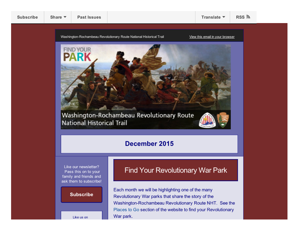Find Your Revolutionary War Park