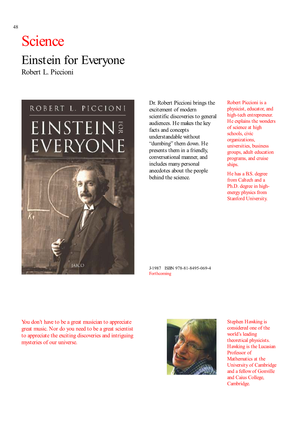Science Einstein for Everyone Robert L