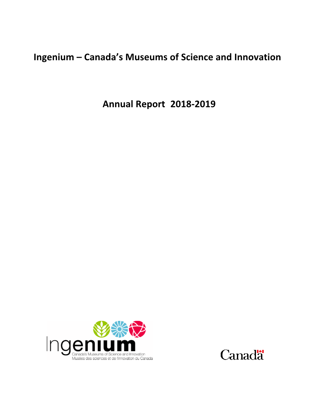 Canada's Museums of Science and Innovation Annual