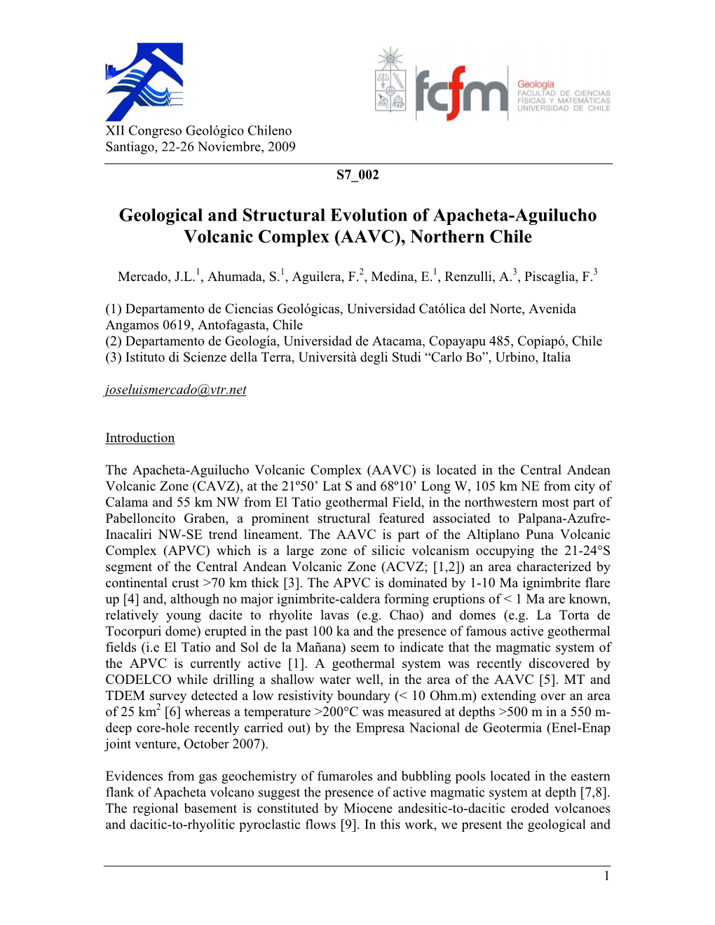 Geological and Structural Evolution of Apacheta-Aguilucho Volcanic Complex (AAVC), Northern Chile