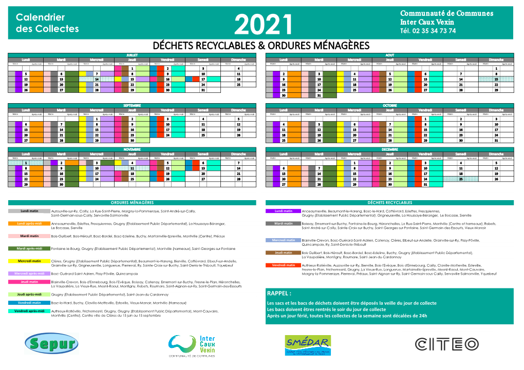 Déchets Recyclables & Ordures Ménagères