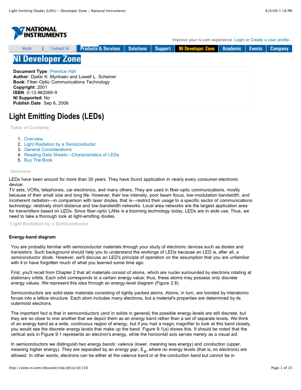 Light Emitting Diodes (Leds) - Developer Zone - National Instruments 6/9/09 1:18 PM