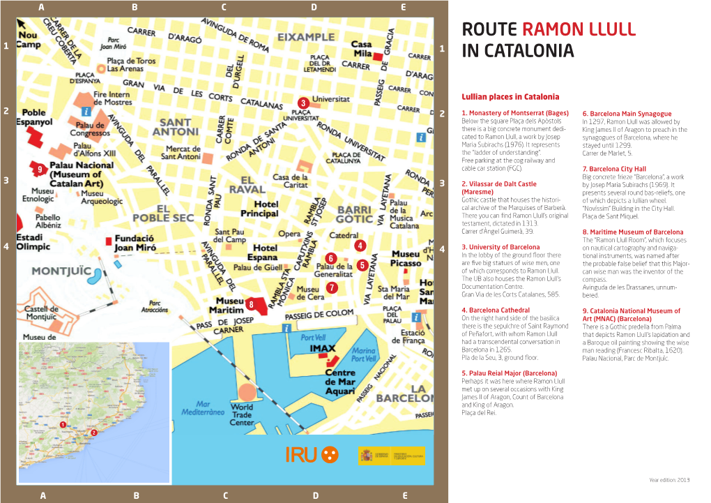 Route Ramon Llull in Catalonia