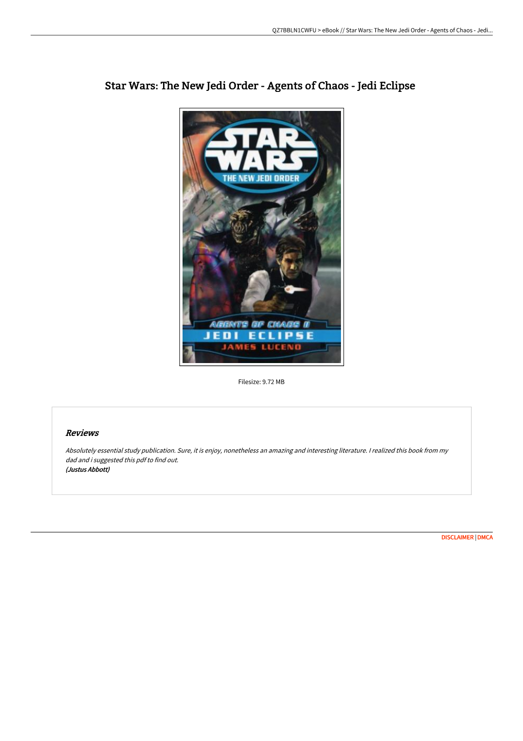 Read Ebook ^ Star Wars: the New Jedi Order