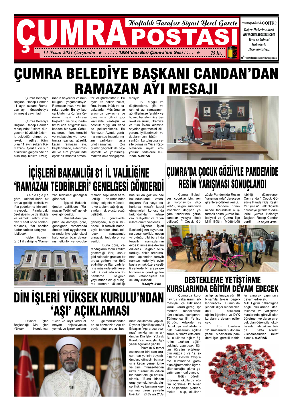 Çumra Belediye Başkani Candan'dan Ramazan Ayi