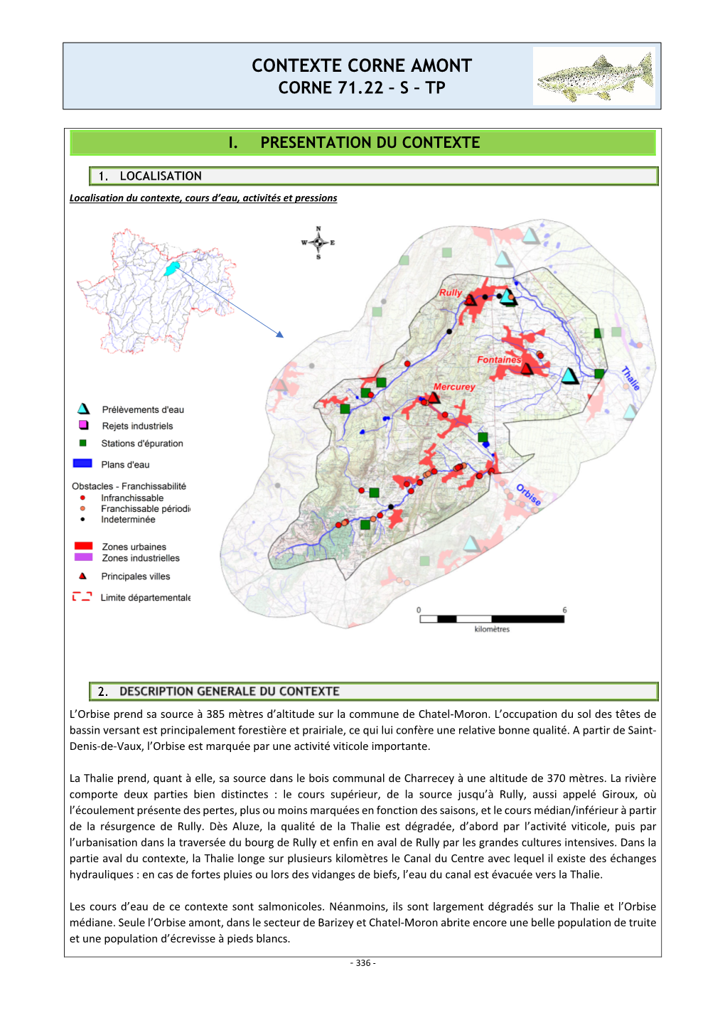 Contexte Corne Amont Corne 71.22 – S – Tp