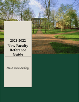 New Faculty Reference Guide