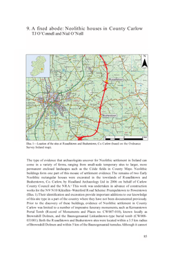 9. a Fixed Abode: Neolithic Houses in County Carlow TJ O’Connell and Nial O’Neill