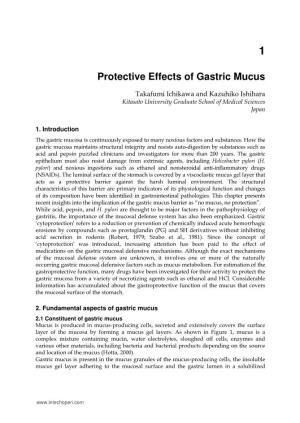 Protective Effects of Gastric Mucus