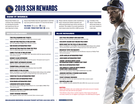 2019 Ssh Rewards
