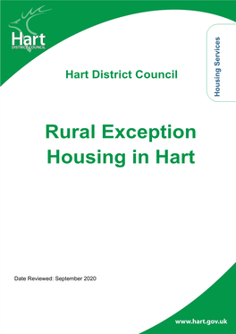Rural Exception Housing in Hart