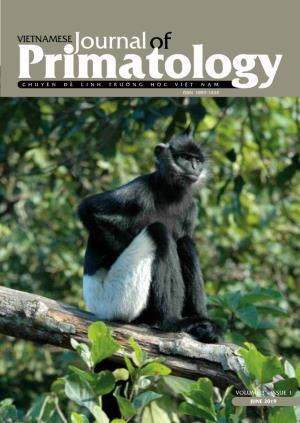 JUNE 2019 I Vietnamese Journal of Primatology EDITORIAL