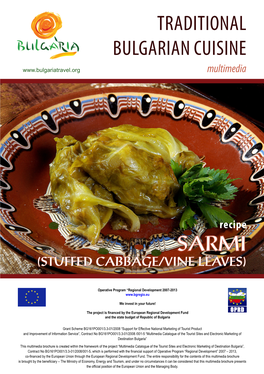 Sarmi Traditional Bulgarian Cuisine