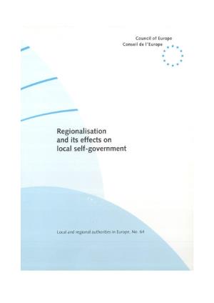 Regionalisation and Its Effects on Local Self-Government