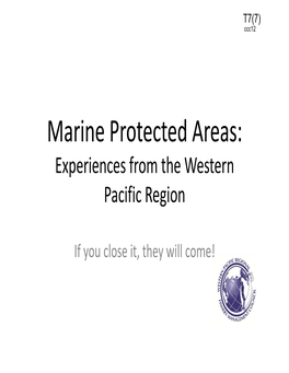 WPR Marine Protected Areas