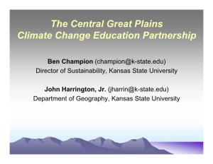 The Central Great Plains Climate Change Education Partnership