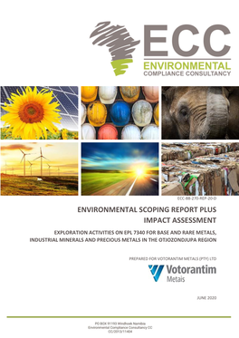 Environmental Scoping Report Plus Impact