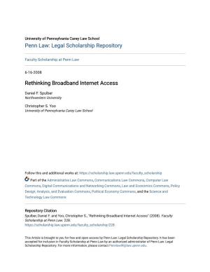Rethinking Broadband Internet Access