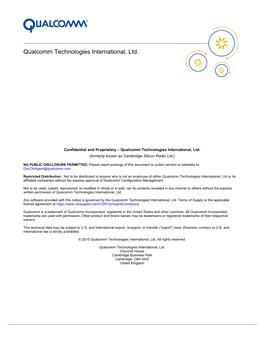 Qualcomm Technologies International, Ltd