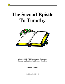 The Second Epistle to Timothy