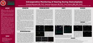 Intraoperative Monitoring of Hearing During Ossiculoplasty