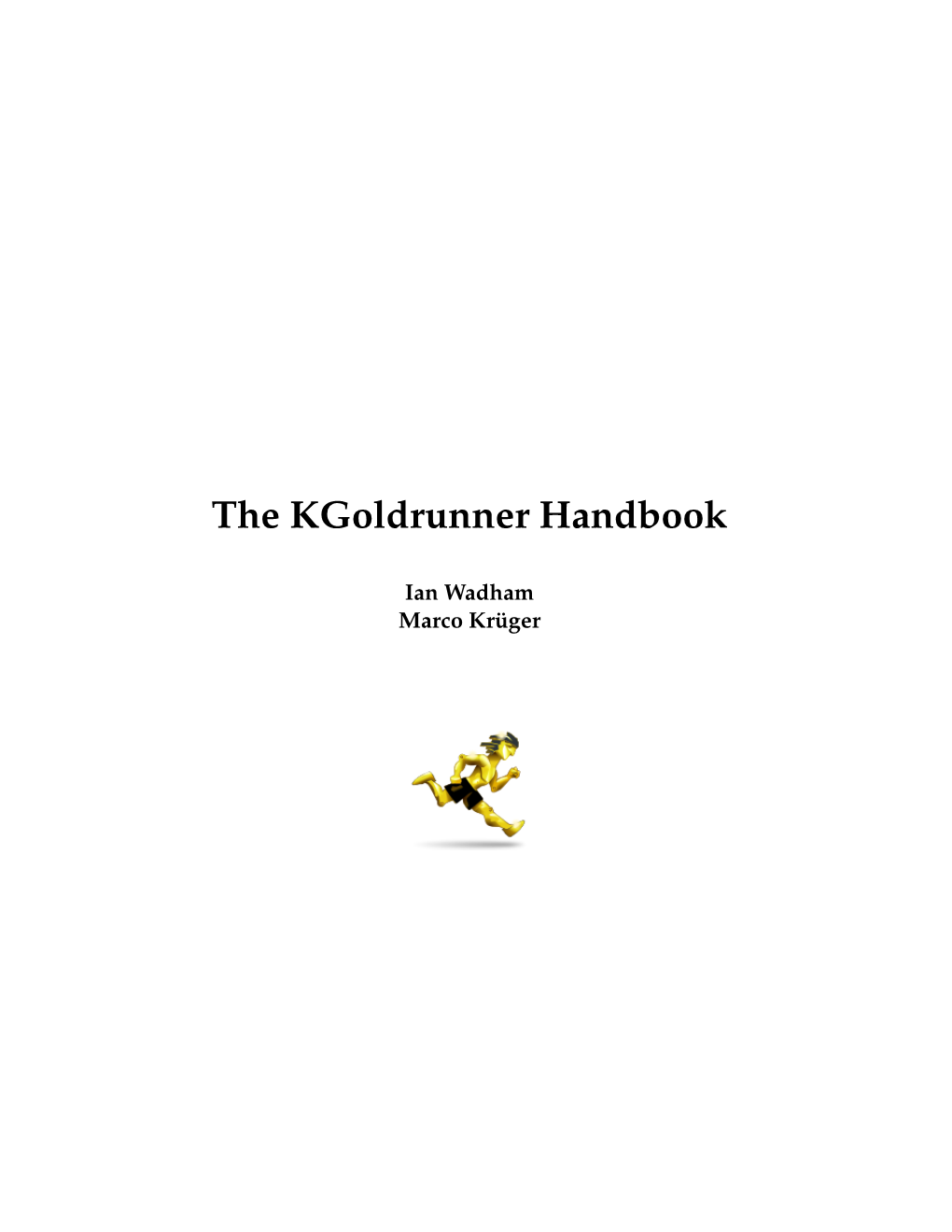 The Kgoldrunner Handbook