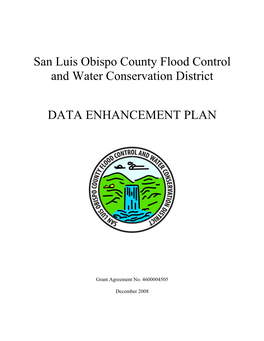 San Luis Obispo County Flood Control and Water Conservation District DATA ENHANCEMENT PLAN