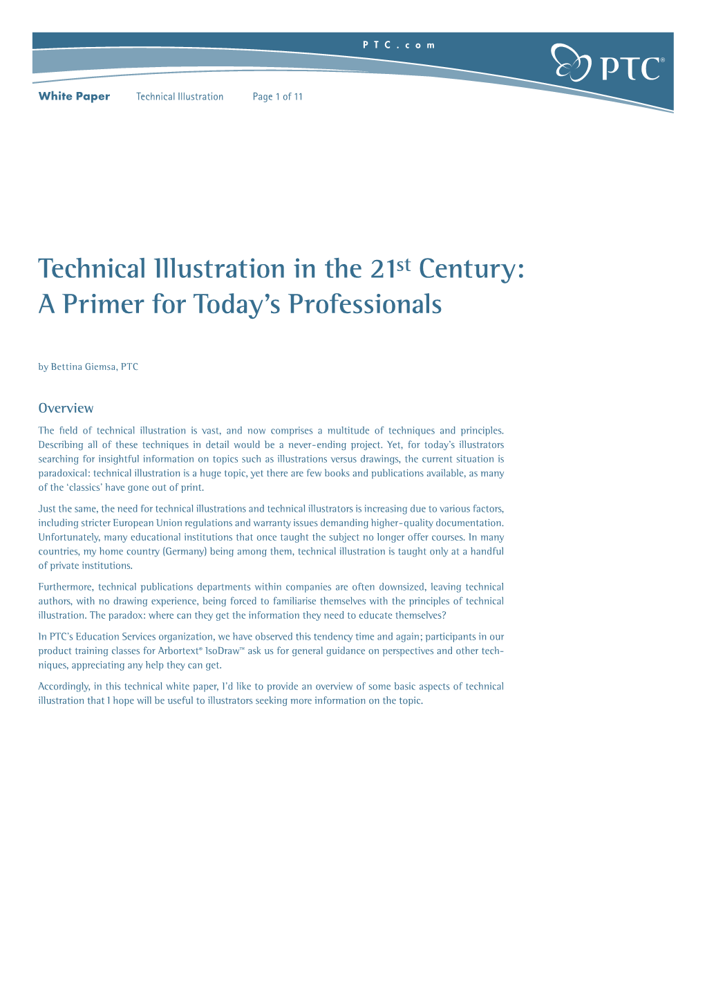 Technical Illustration in the 21St Century: a Primer for Today's