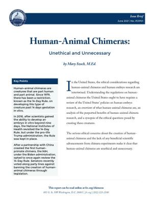 Human-Animal Chimeras