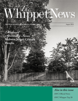 August 2014 Whippet News
