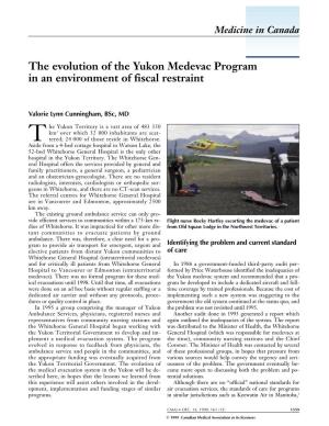 The Evolution of the Yukon Medevac Program in an Environment of Fiscal Restraint