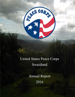 United States Peace Corps Swaziland Annual Report 2016