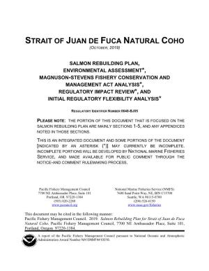 Strait of Juan De Fuca Natural Coho (October, 2019)