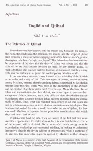 Taqlid and Ijtihad