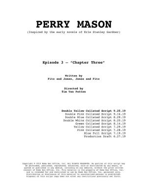 PERRY MASON (Inspired by the Early Novels of Erle Stanley Gardner)