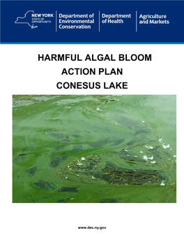 Harmful Algal Bloom Action Plan Conesus Lake