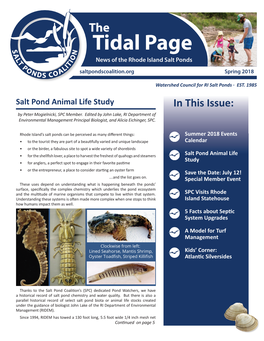 Tidal Page News of the Rhode Island Salt Ponds