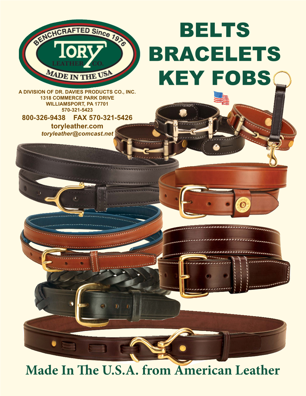 Belts Bracelets Key Fobs a Division of Dr