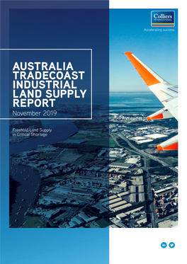 AUSTRALIA TRADECOAST INDUSTRIAL LAND SUPPLY REPORT November 2019