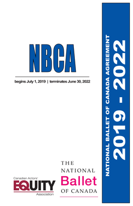 National Ballet of Canada Agreement (NBCA)