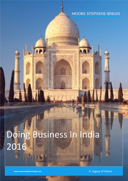 Doing Business in India 2016