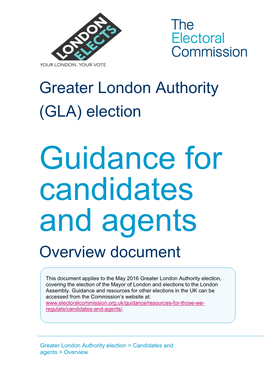 Greater London Authority (GLA) Election