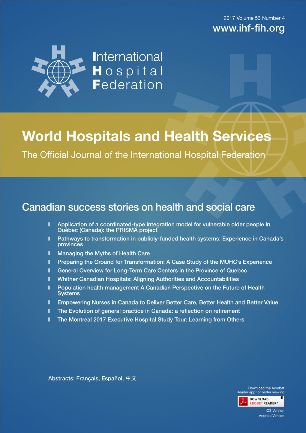 World Hospitals and Health Services the Official Journal of the International Hospital Federation